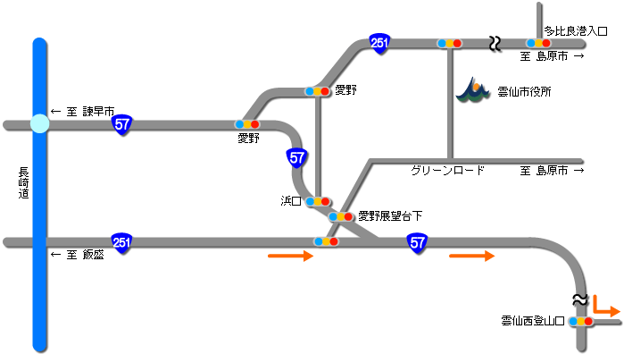 温泉街地図