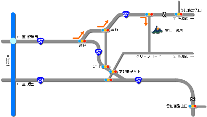 諫早・大村方面全体地図