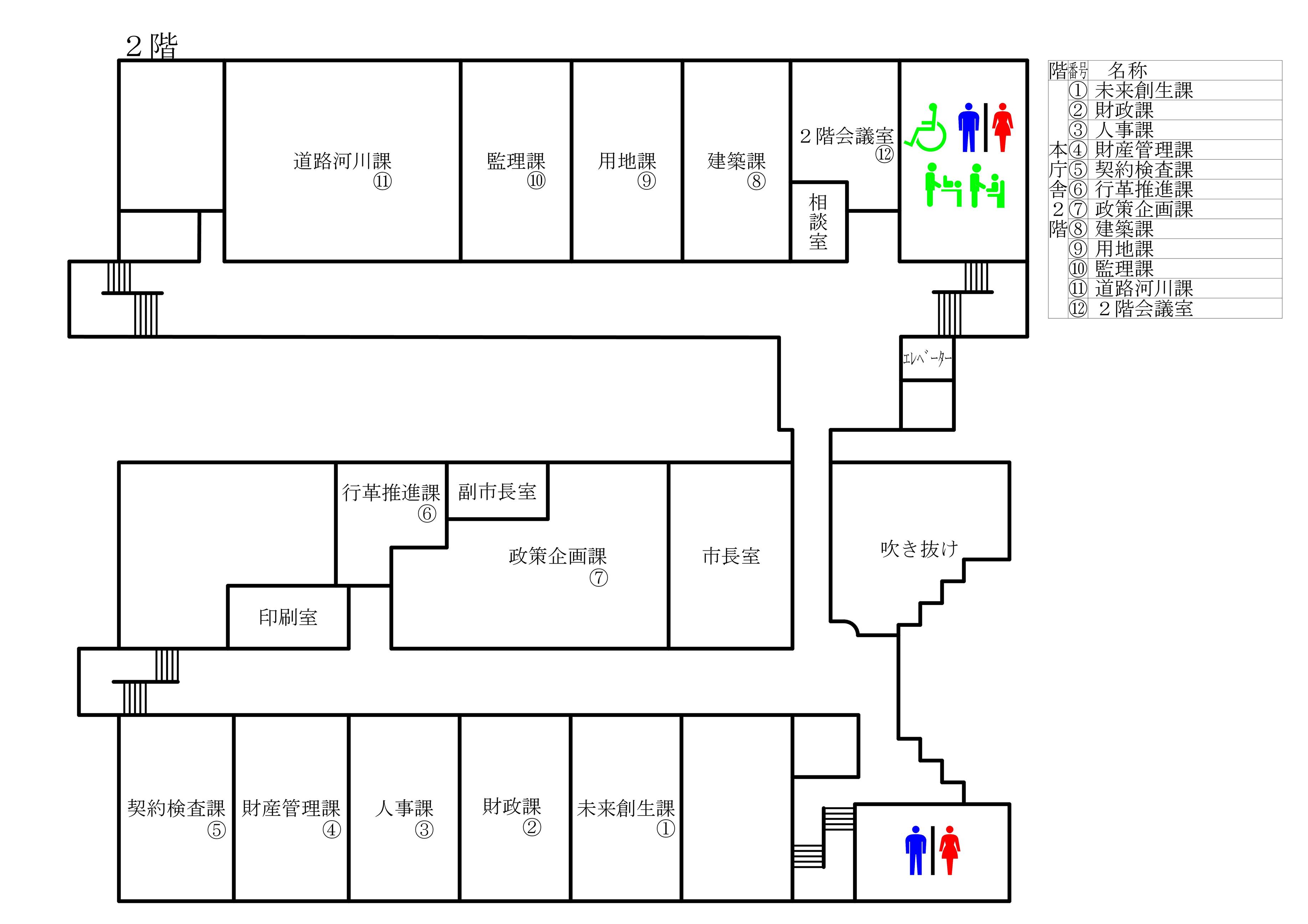 本庁舎2階