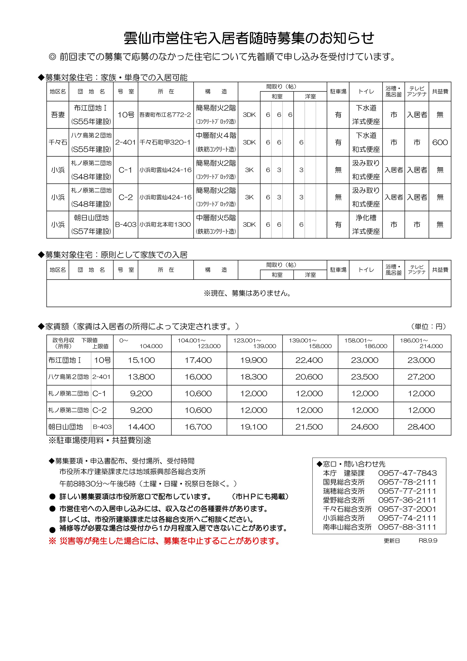 R8.9.9更新随時募集