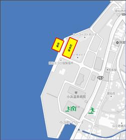 掃海艇ひらしま小浜港入港位置図　画像