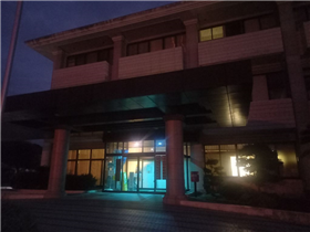 雲仙市千々石庁舎（福祉事務所）ライトアップ