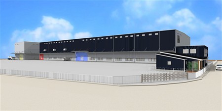 中野鉄構(株)雲仙・多比良工場外観図